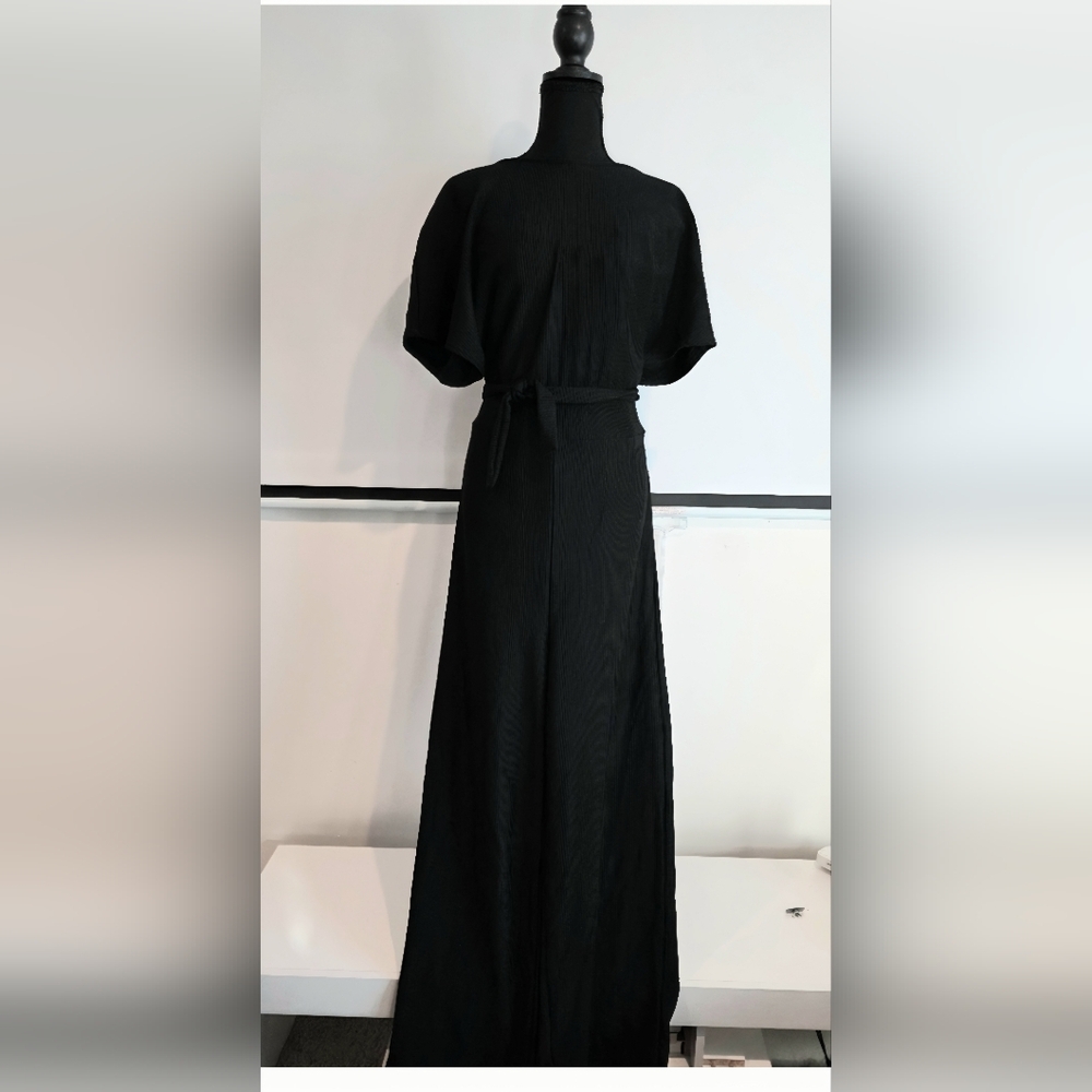 Elegant Black Maxi Pantsuit